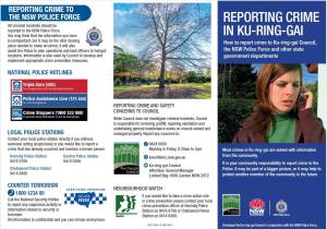 Reporting Crime in Ku-ring-gai flyer